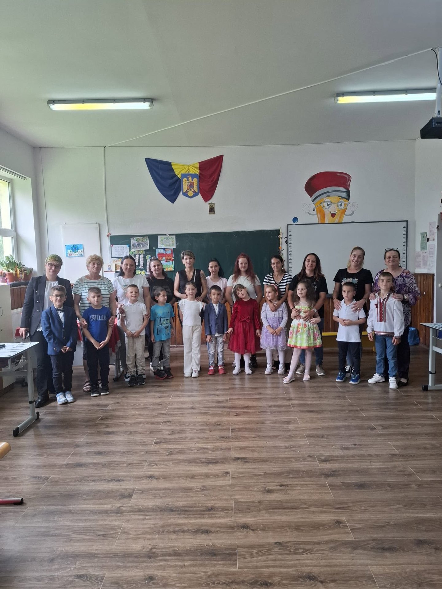 O sală de clasă a școlii